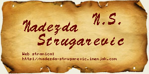 Nadežda Strugarević vizit kartica